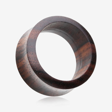 A Pair of Rosewood Double Flared Tunnel Plug